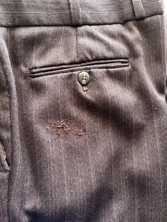 Vintage Dino Divinci Men's Suit Sz 44L Double Breasted One Blazer Classic Preppy - Picture 14 of 14